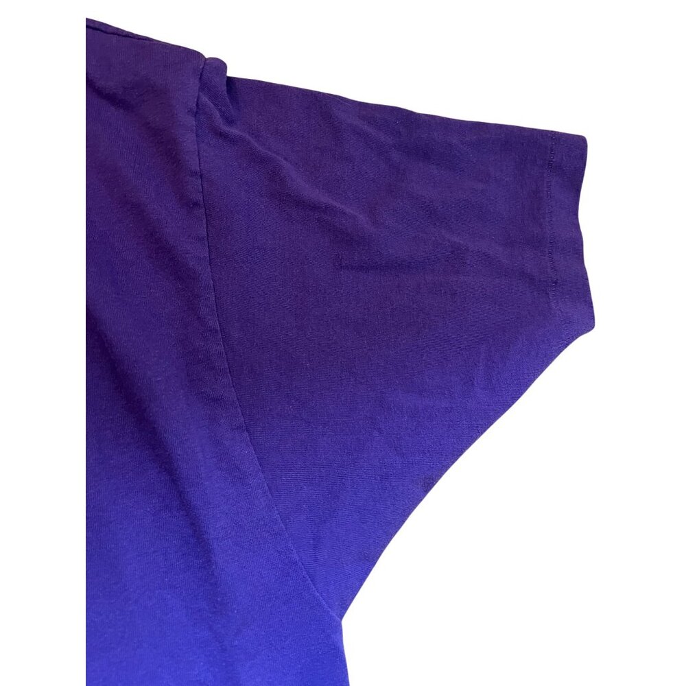 Vintage Hanes High Battery Charleston S.C. Purple Graphic T-Shirt XL 90s USA - Picture 4 of 6